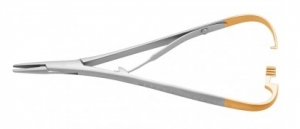 Elastic Placing Plier Mathieu Snag Free Single Spring Carbide Tip Narrow 13/2